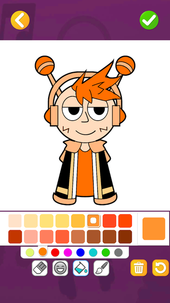 Horror Coloring: Draw Color - Gameplay image of android game