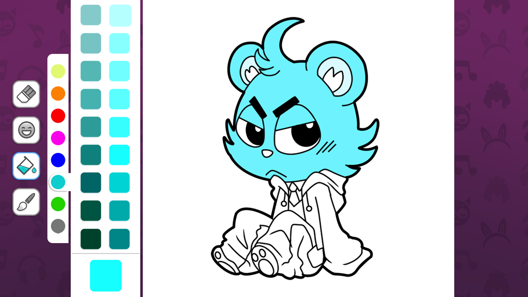 Horror Coloring: Draw Color - Gameplay image of android game