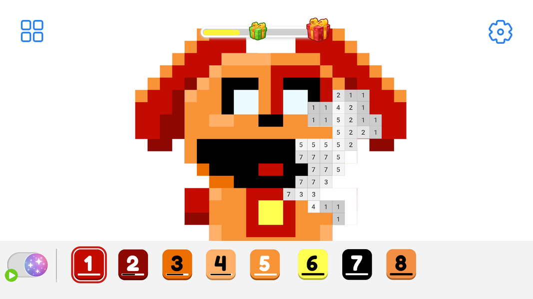 Pixel Painting: Color ASMR - Gameplay image of android game