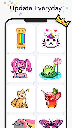 Pixel Art Book-Color By Number - Gameplay image of android game