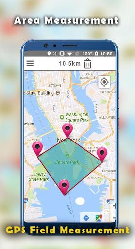 Area Calculator For Land Gps Measurement - Image screenshot of android app