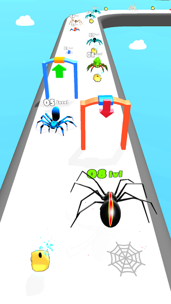 Insect Run - Spider Evolution - Gameplay image of android game