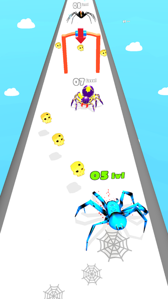 Insect Run - Spider Evolution - Gameplay image of android game