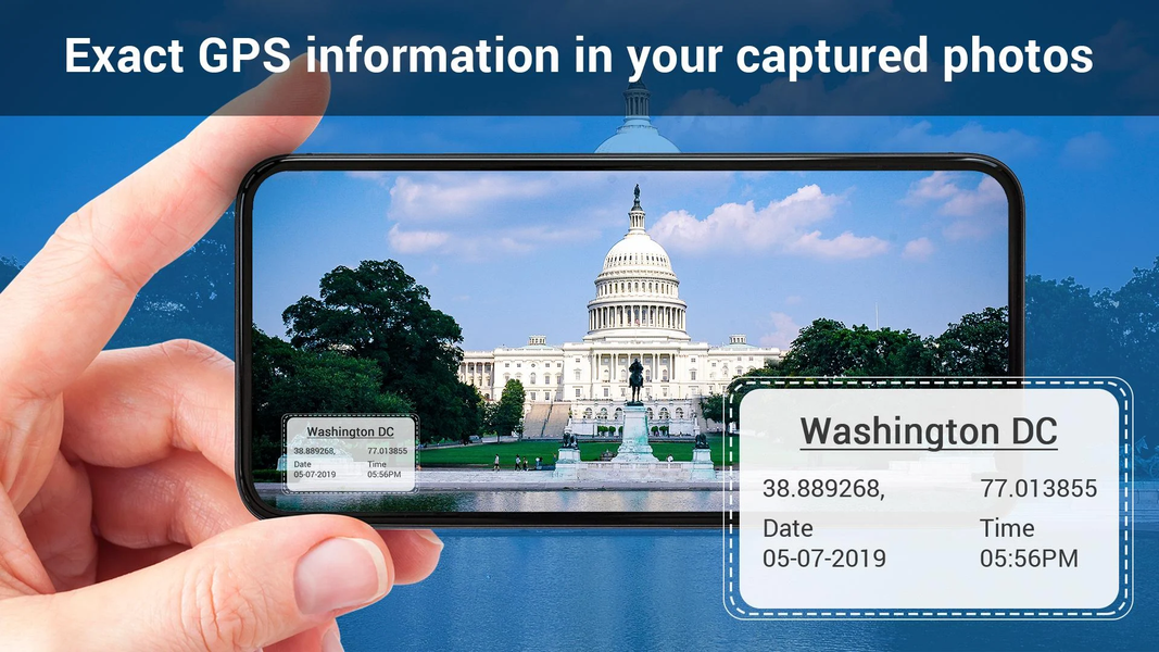 GPS Camera - Location on Photo - عکس برنامه موبایلی اندروید