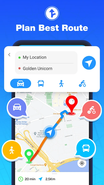 GPS Navigation - Route Finder - عکس برنامه موبایلی اندروید