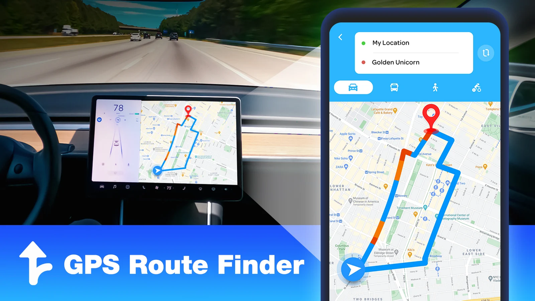 GPS Navigation - Route Finder - Image screenshot of android app
