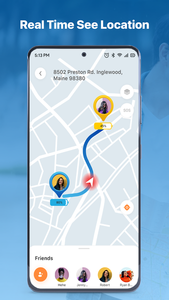 GPS Location Tracker for Phone - عکس برنامه موبایلی اندروید