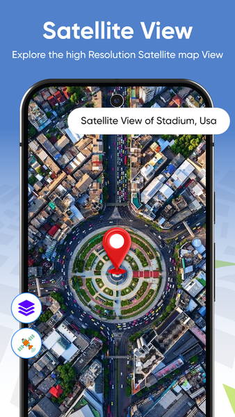 Live Earth Map: GPS Camera - عکس برنامه موبایلی اندروید