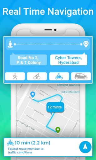 Route Finder, Traffic, Compass - Image screenshot of android app