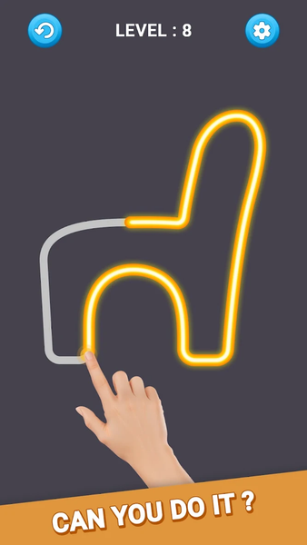 One Go Line Puzzle - Gameplay image of android game