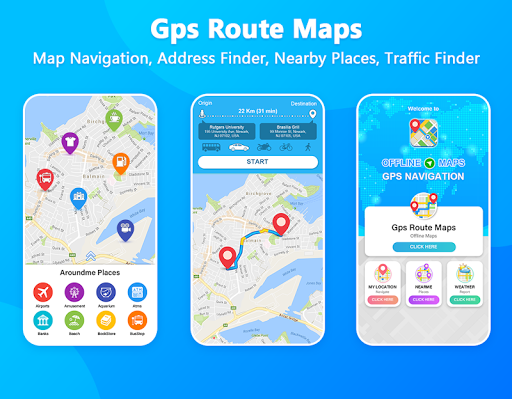 GPS Route Finder - Image screenshot of android app