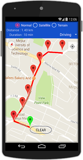 GPS Map Route Planner - عکس برنامه موبایلی اندروید