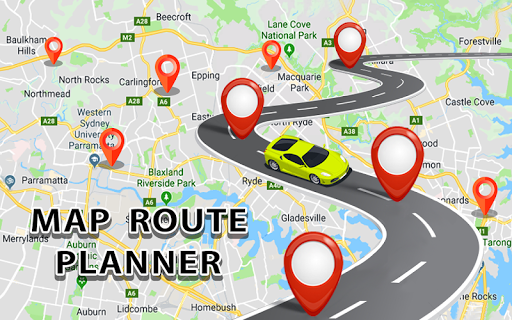 GPS Map Route Planner - عکس برنامه موبایلی اندروید