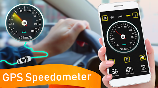 Gps Speedometer: Digital Speed Analyzer & Maps - Image screenshot of android app