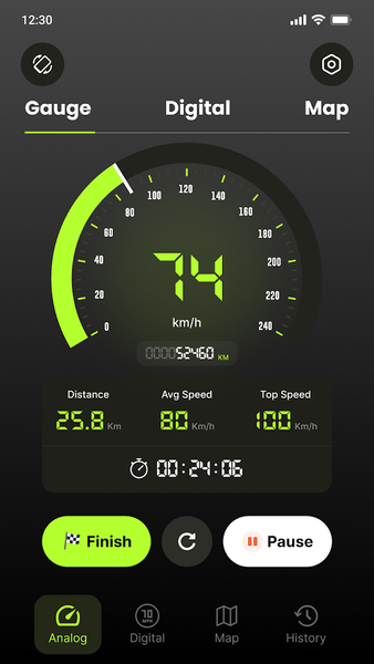 Speedometer ：GPS Speed Tracker - عکس برنامه موبایلی اندروید