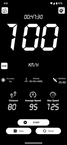 Speedometer - GPS Meter - عکس برنامه موبایلی اندروید