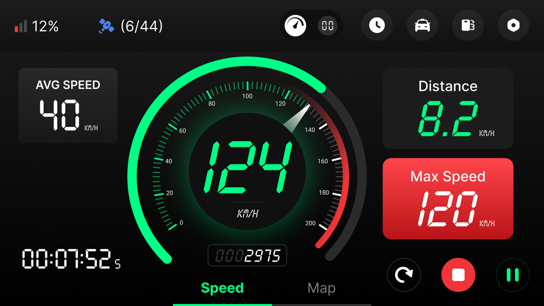 GPS Speedometer & Odometer App - Image screenshot of android app