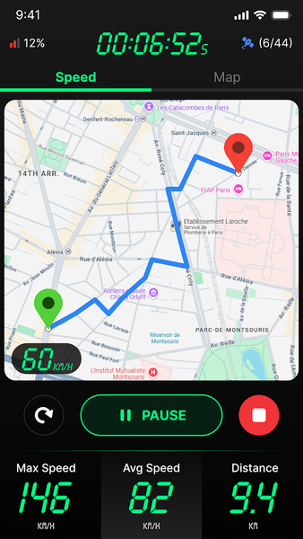 GPS Speedometer & Odometer App - Image screenshot of android app