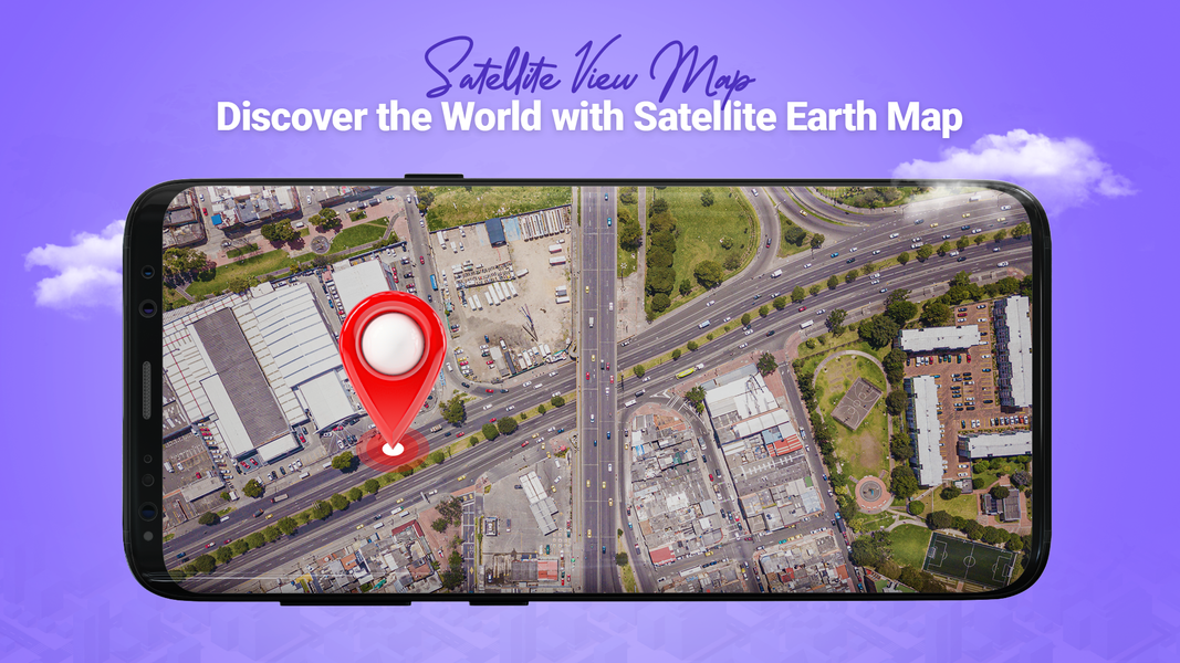 GPS Live Satellite View Map - عکس برنامه موبایلی اندروید