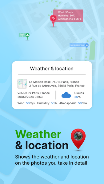 GPS Geotag Photos & Camera Map - Image screenshot of android app
