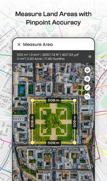 GPS Land Field Area Measure - Image screenshot of android app
