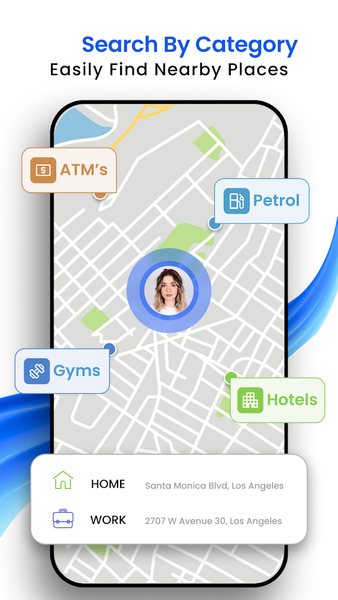 GPS Navigation Live Earth Maps - عکس برنامه موبایلی اندروید