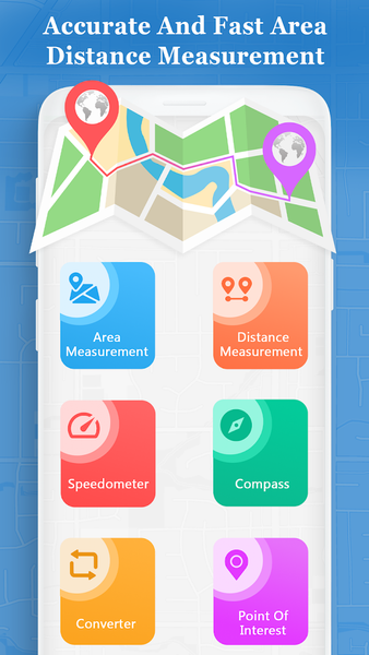 Distance - Fields Area Measure - عکس برنامه موبایلی اندروید
