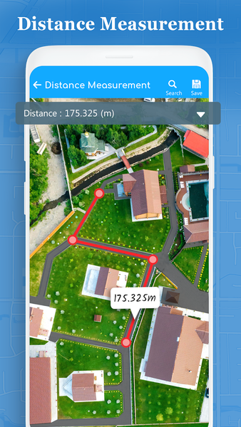 Distance - Fields Area Measure - عکس برنامه موبایلی اندروید