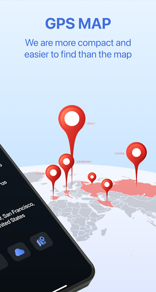 Gps map navigation compass - عکس برنامه موبایلی اندروید