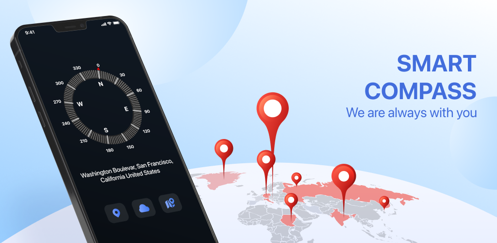 Gps map navigation compass - Image screenshot of android app