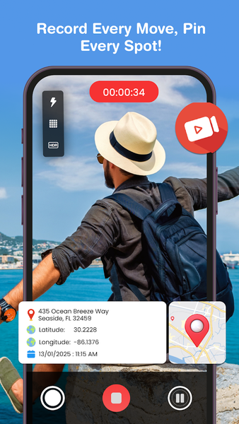 GPS Location Map Camera - Image screenshot of android app