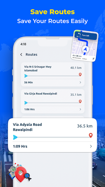 GPS Map Camera & Navigation - عکس برنامه موبایلی اندروید