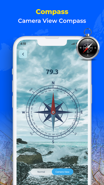 GPS Map Camera & Navigation - عکس برنامه موبایلی اندروید
