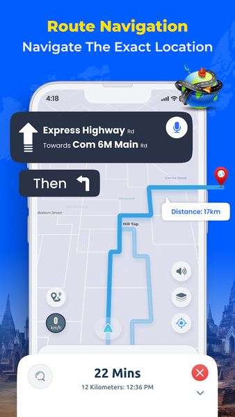 GPS Map Camera & Navigation - عکس برنامه موبایلی اندروید