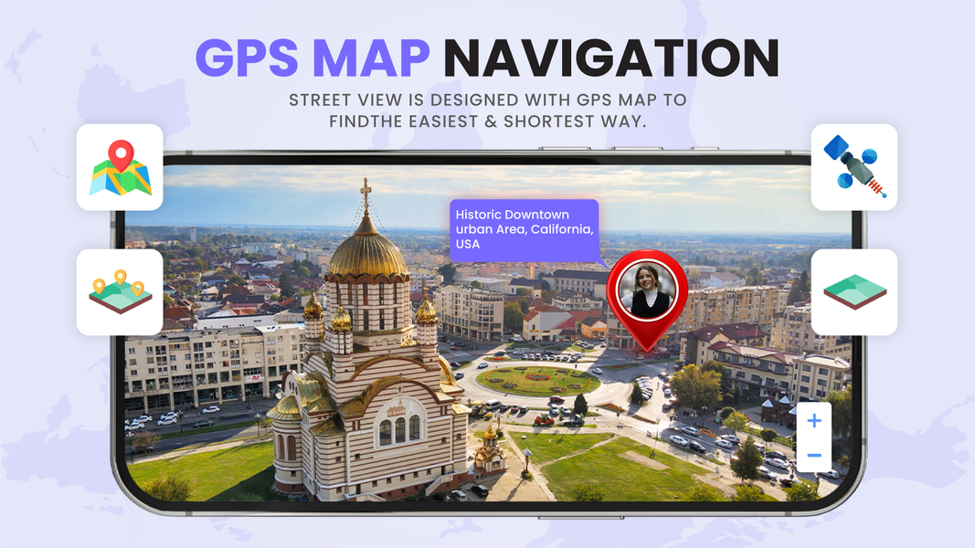 GPS Navigation Live Earth Map - عکس برنامه موبایلی اندروید