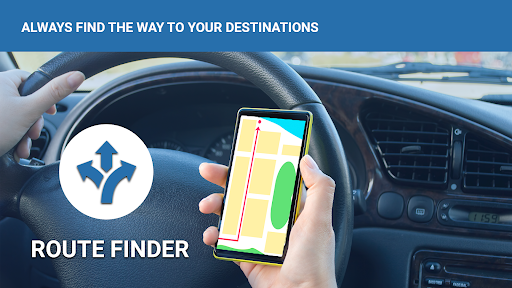 GPS Navigation: Road Map Route - عکس برنامه موبایلی اندروید