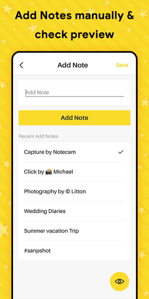 Note Cam Lite: GPS Camera - عکس برنامه موبایلی اندروید