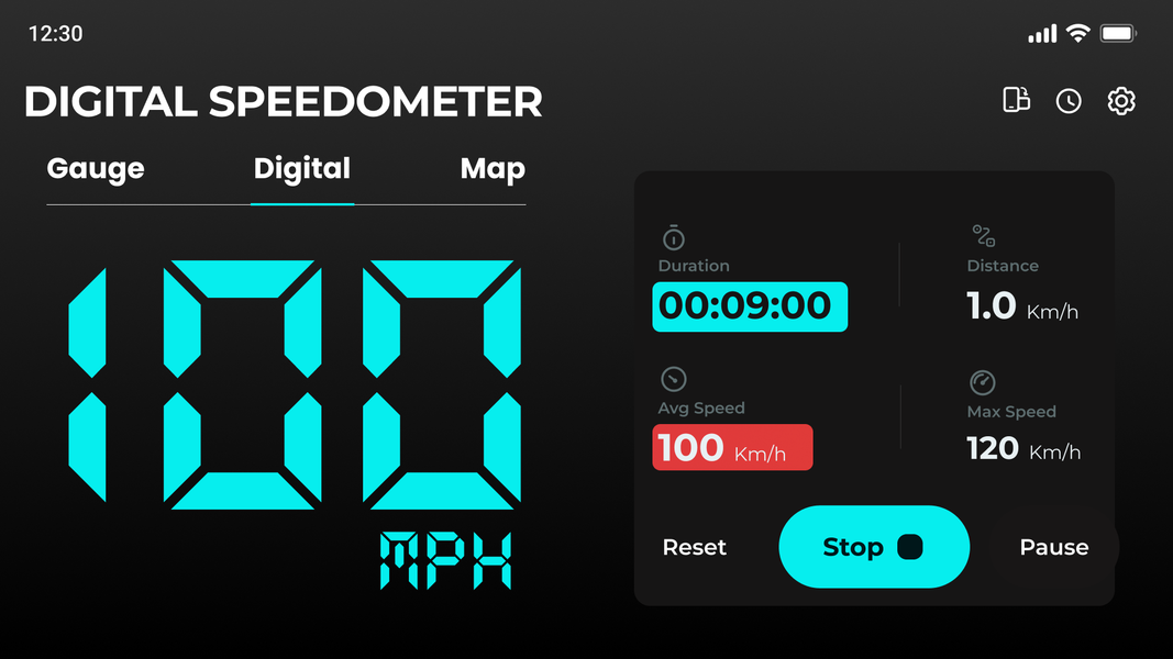 GPS Speedometer - Odometer - عکس برنامه موبایلی اندروید