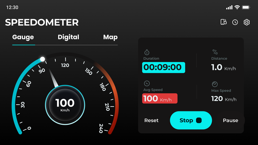 GPS Speedometer - Odometer - عکس برنامه موبایلی اندروید