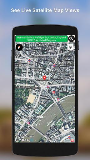 GPS Satellite Earth Map View - عکس برنامه موبایلی اندروید