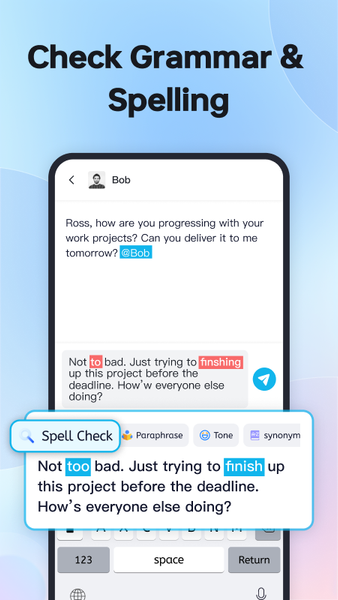 TypeEasy-AI Keyboard & Writer - عکس برنامه موبایلی اندروید