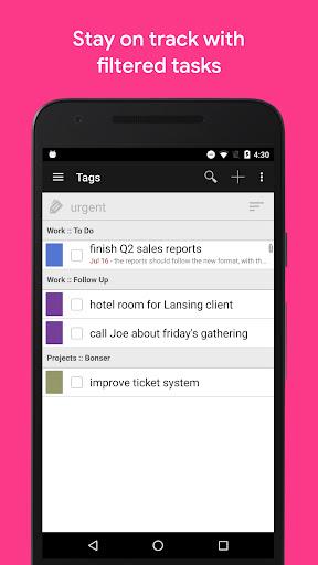GQueues | Tasks & To-Do Lists - Image screenshot of android app