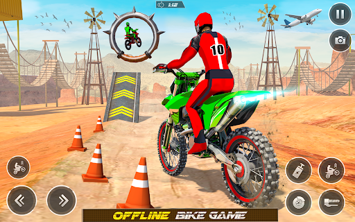 Bike Stunt Racing Game - Gameplay image of android game