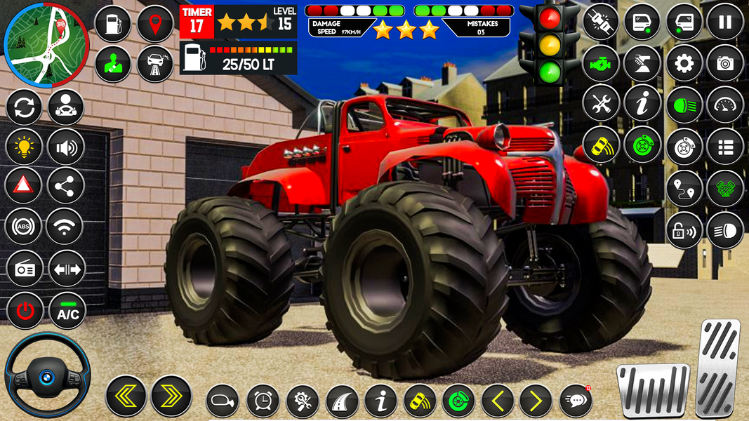 Real Monster Truck Game 3D - Gameplay image of android game