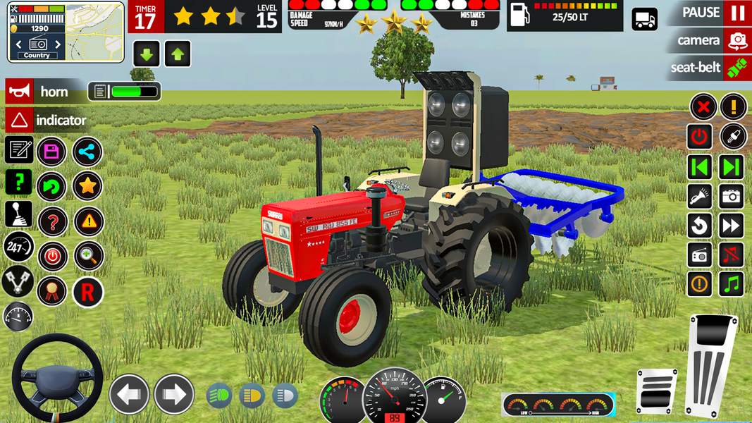 Indian Tractor Farming ۳D Game - عکس بازی موبایلی اندروید