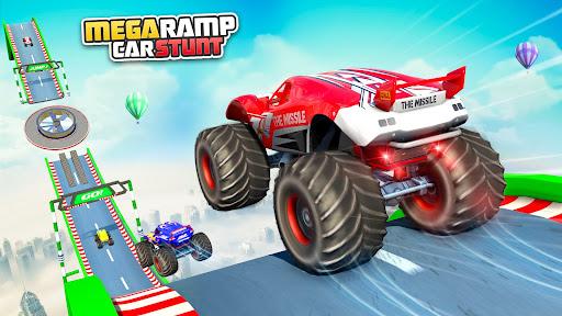 Ramp Drive Car Games: 3D Stunt - Gameplay image of android game