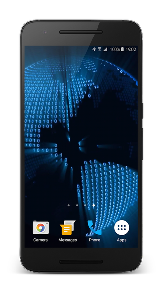 Binary Code Video Wallpaper - Image screenshot of android app