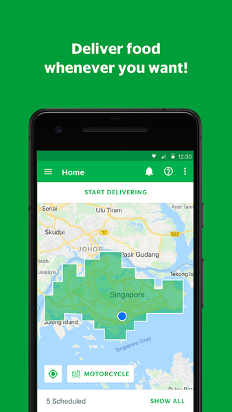 GrabFood - Driver App - Image screenshot of android app