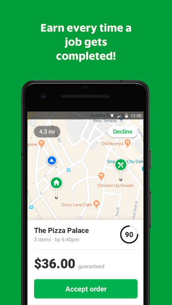 GrabFood - Driver App - Image screenshot of android app
