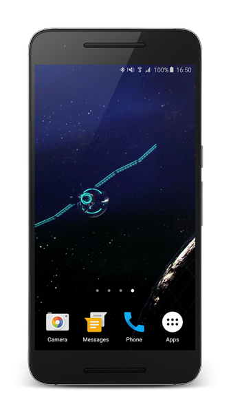 Satellite 3D Live Wallpaper - Image screenshot of android app